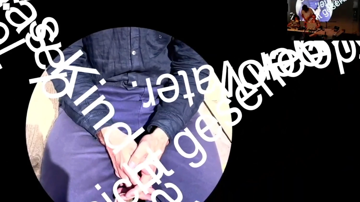 screenshot from live codera nota performance space